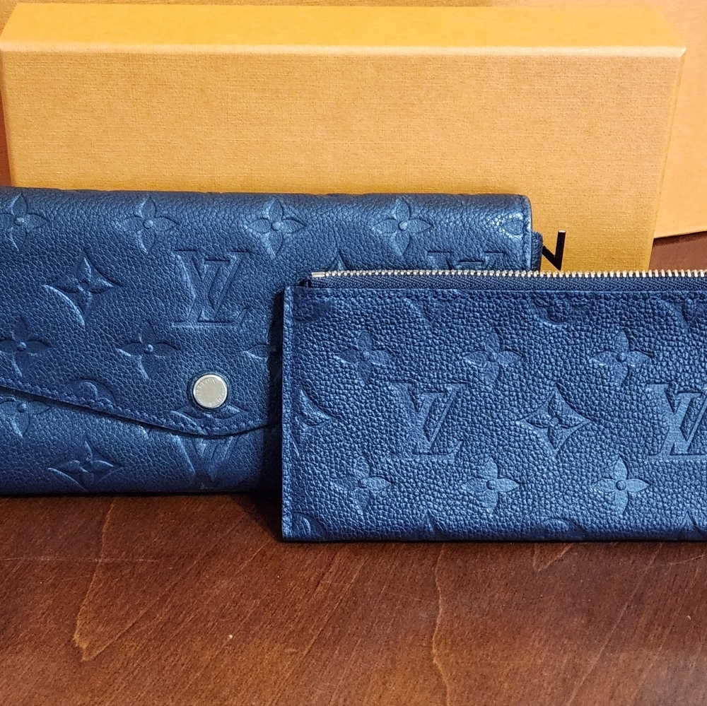 Louis-vuitton Potefeuille Curiense Empreinte Leather Noir